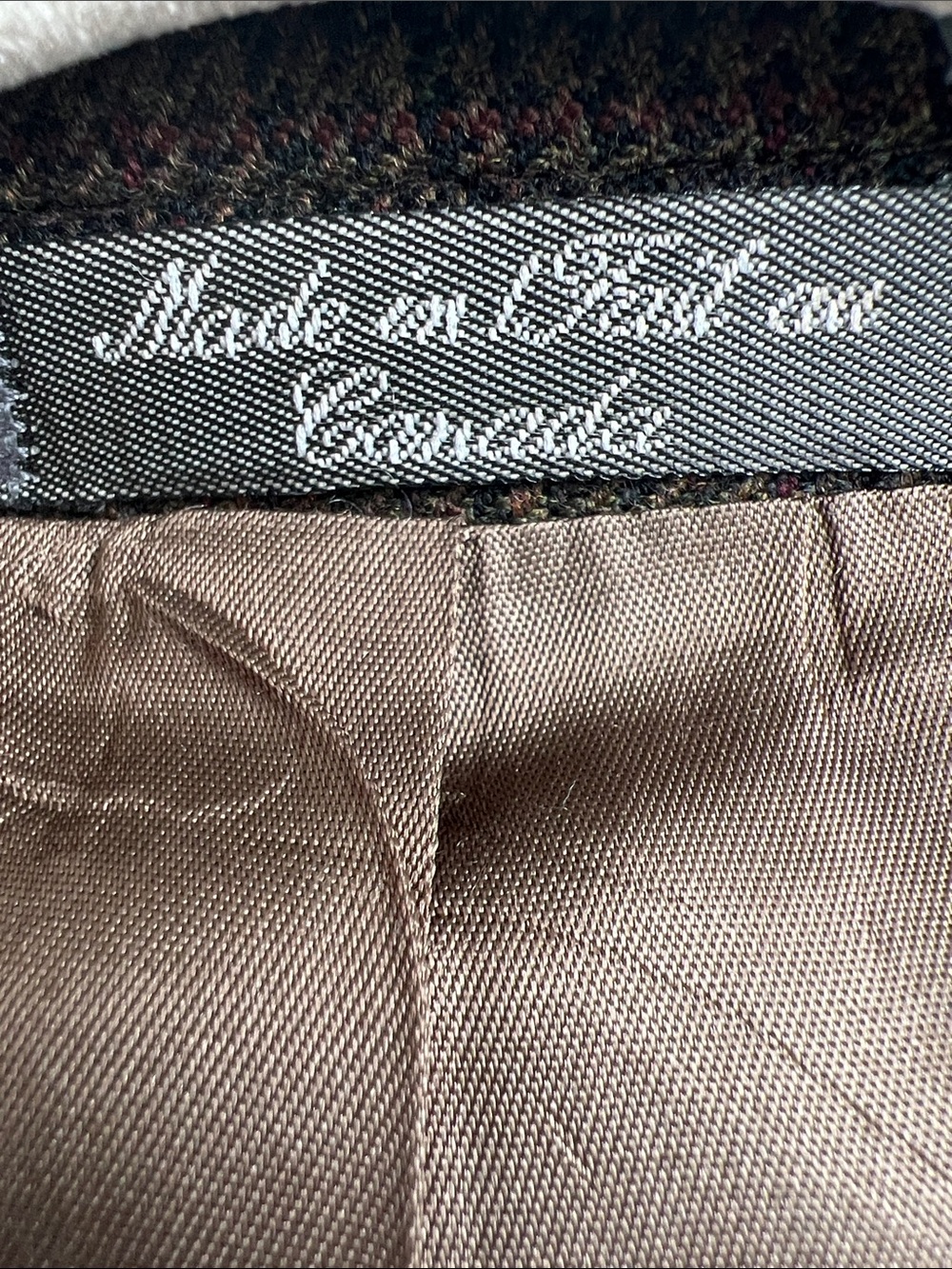 Men's Glen Plaid Sport Coat in Brown - Classic Two-Button Blazer - Picture 6 of 10